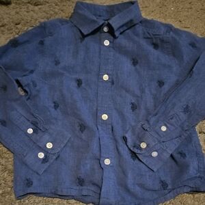 Kids Blue Button-Up Shirt